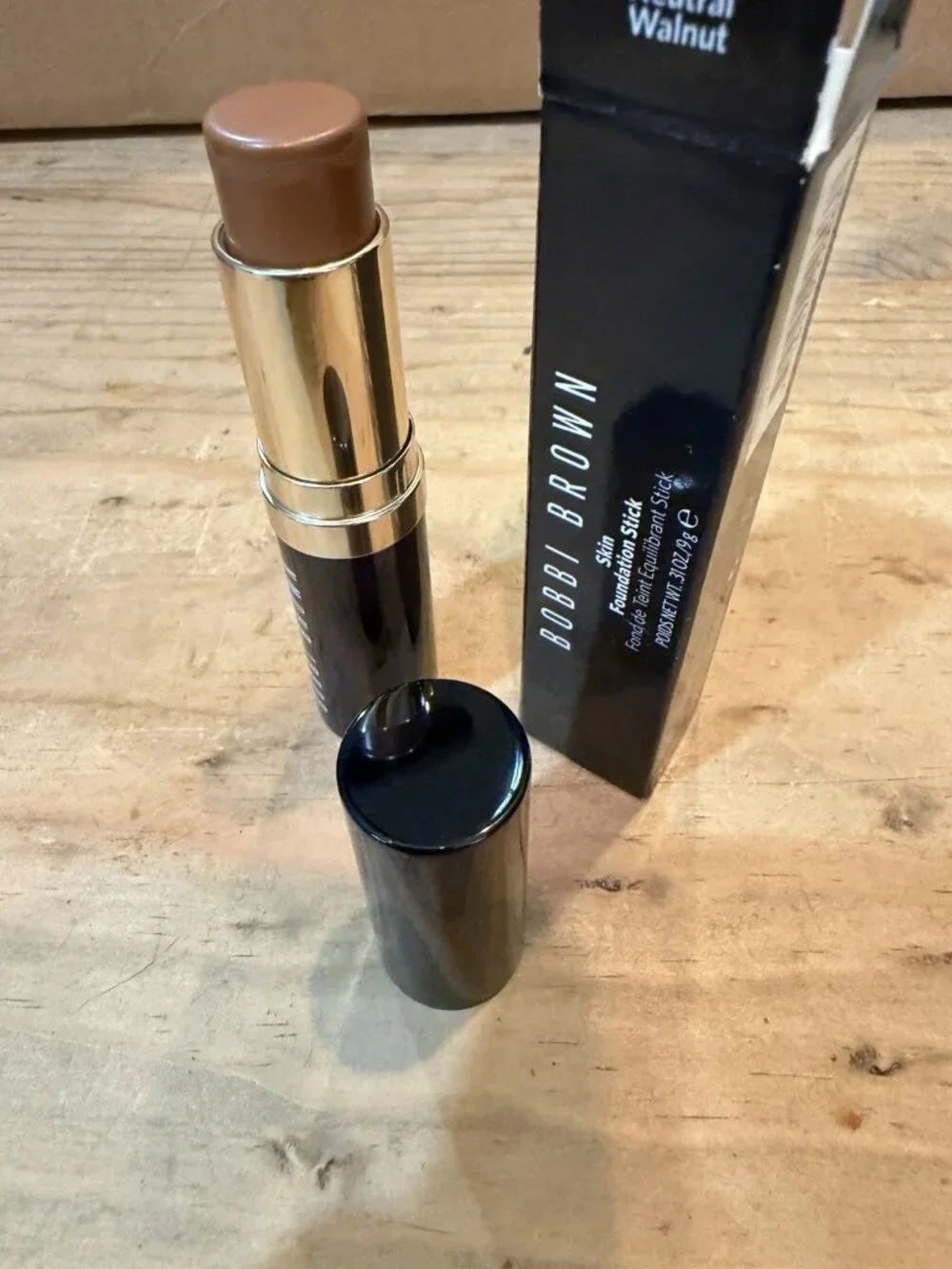 Bobbi Brown Skin Foundation Stick N-090 Neutral Walnut New W/ Box